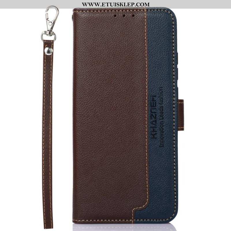 Etui Folio do Poco M5 Rfid Khazneh W Stylu Liczi